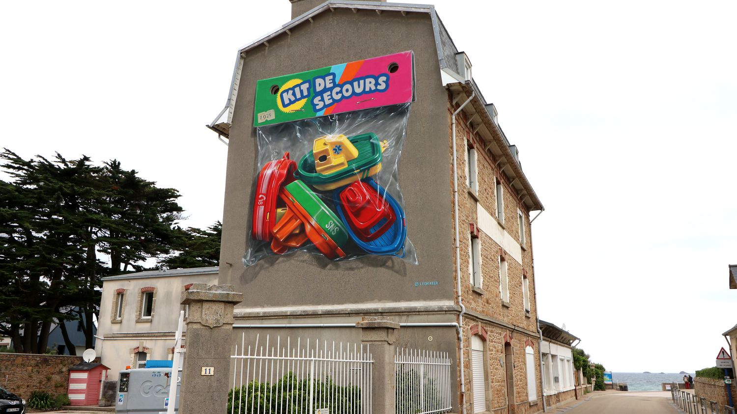 La fresque de l'artiste néerlandais Léon Keer baptisée 