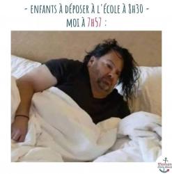 j'ai beau être matinal....