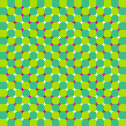 Bougez votre tête, l'image va onduler.